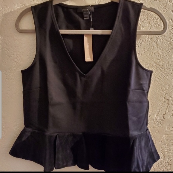 J.Crew sleeveless peplum top - Picture 7 of 8